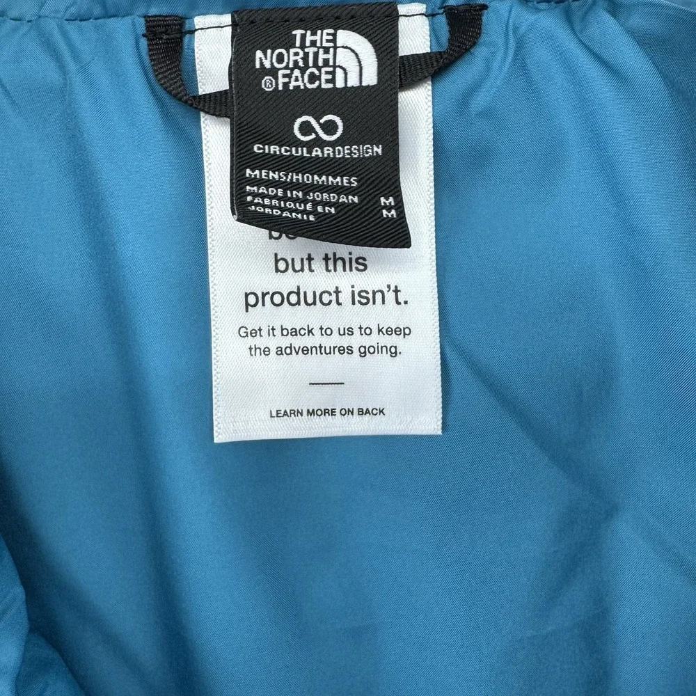 The North Face Thermoball Insulated Puffer Jacket Mens Medium Digital Steel Blue